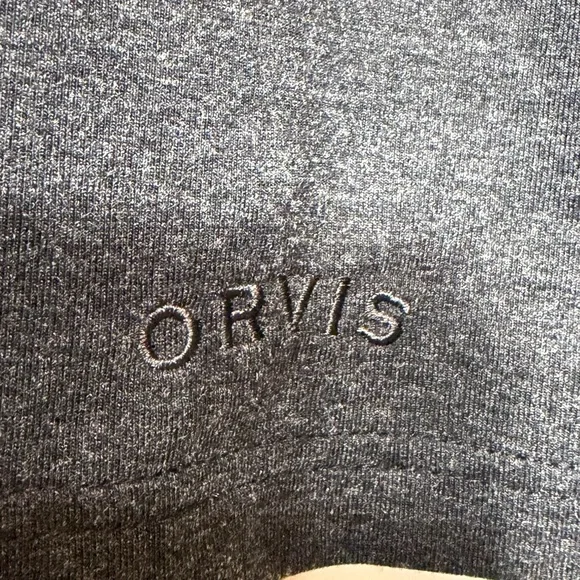 Orvis men’s XL gray and black long sleeve shirt - Picture 2 of 8